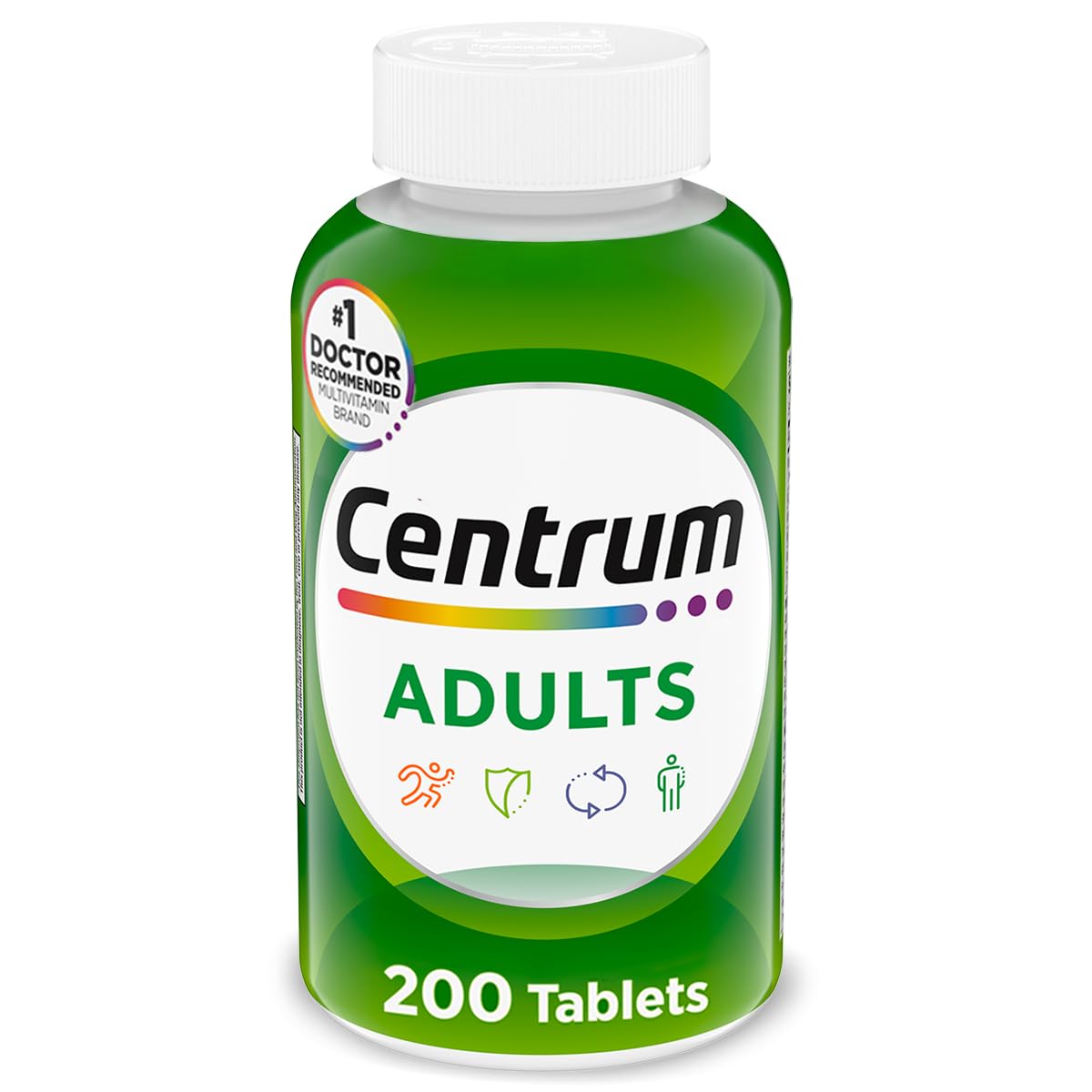 Centrum Multivitamin Tablets Adults Daily Complete Formula 200 Count