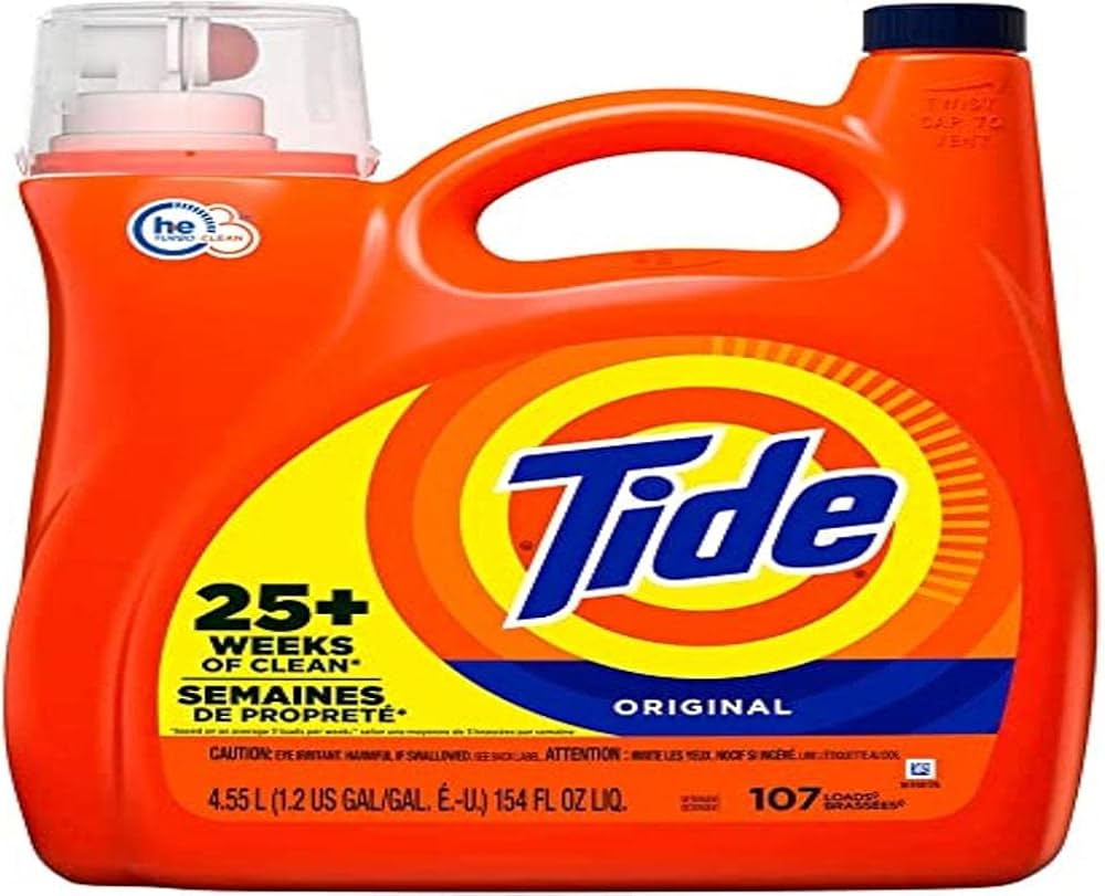 Tide Liquid Laundry Detergent Original Stain Fighter HE Compatible 154 FL OZ